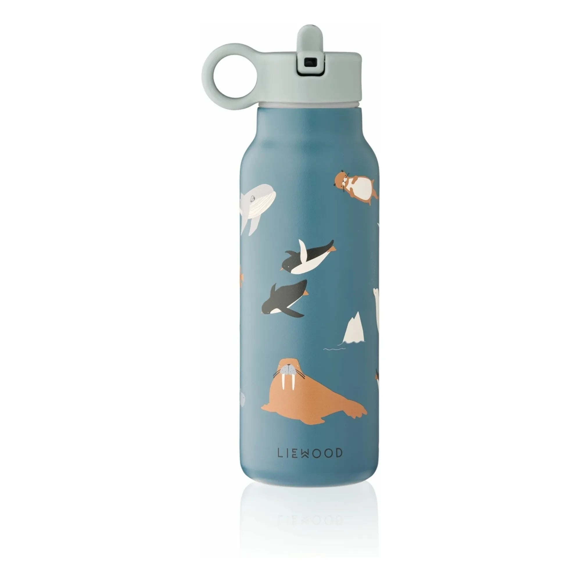 Liewood - Falk Edelstahl-Trinkflasche - 350 ml | Arctic Sea/Ocean view