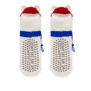 Legami - Kinder Weihnachts-Slipper Socken Polar Bear - Perfekte Passform!