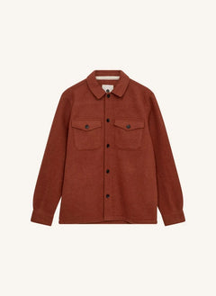 Anerkjendt - Akoscar Woll Overshirt | Terracotta