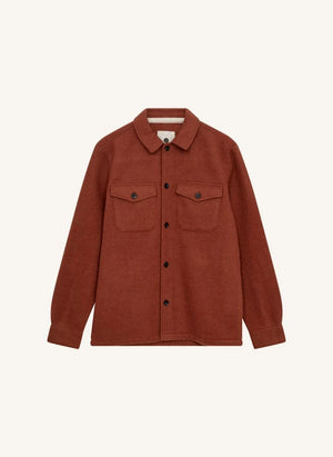 Anerkjendt - Akoscar Woll Overshirt | Terracotta