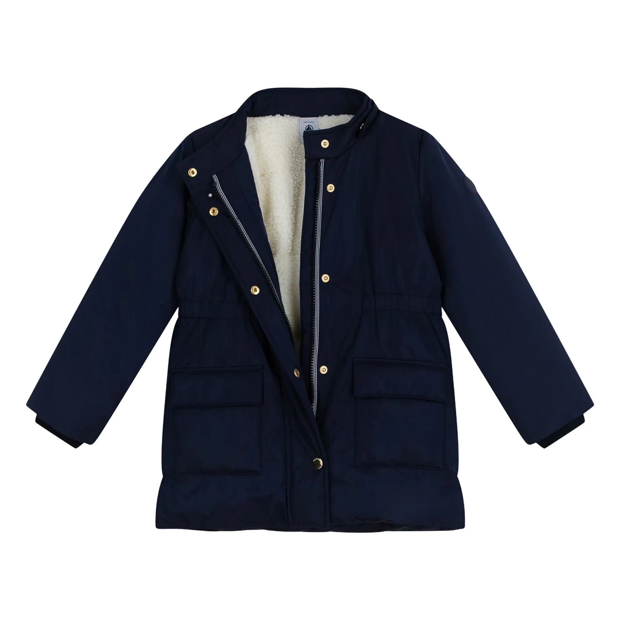 Petit Bateau - Gerader Parka mit elastischer Taille | Marineblau