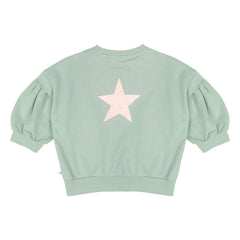 Jenest - Balon Etoile Sweatshirt aus Bio-Baumwolle | Mandelgrün