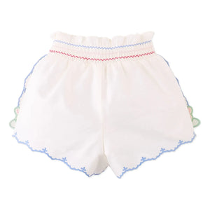 Gingersnaps - Jisoo Bestickte Baby Shorts | Weiß