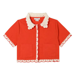 Stella McCartney Kids - Besticktes Hemd | Rot