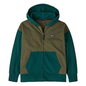 Patagonia – Sweatshirt mit durchgehendem Reißverschluss aus Bio-Baumwolle | Grün