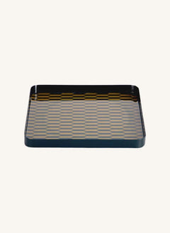 Present Time - Salerno Metalltablett | Lagoon Blau