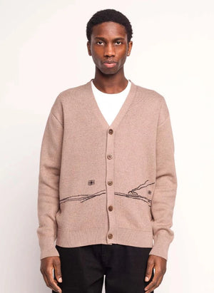 Olow - Strickjacke | Taupe Braun