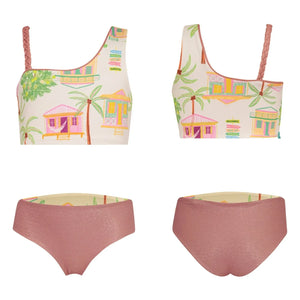 Pepita & Me - Marea Island Asymmetrischer Badeanzug | Ecru