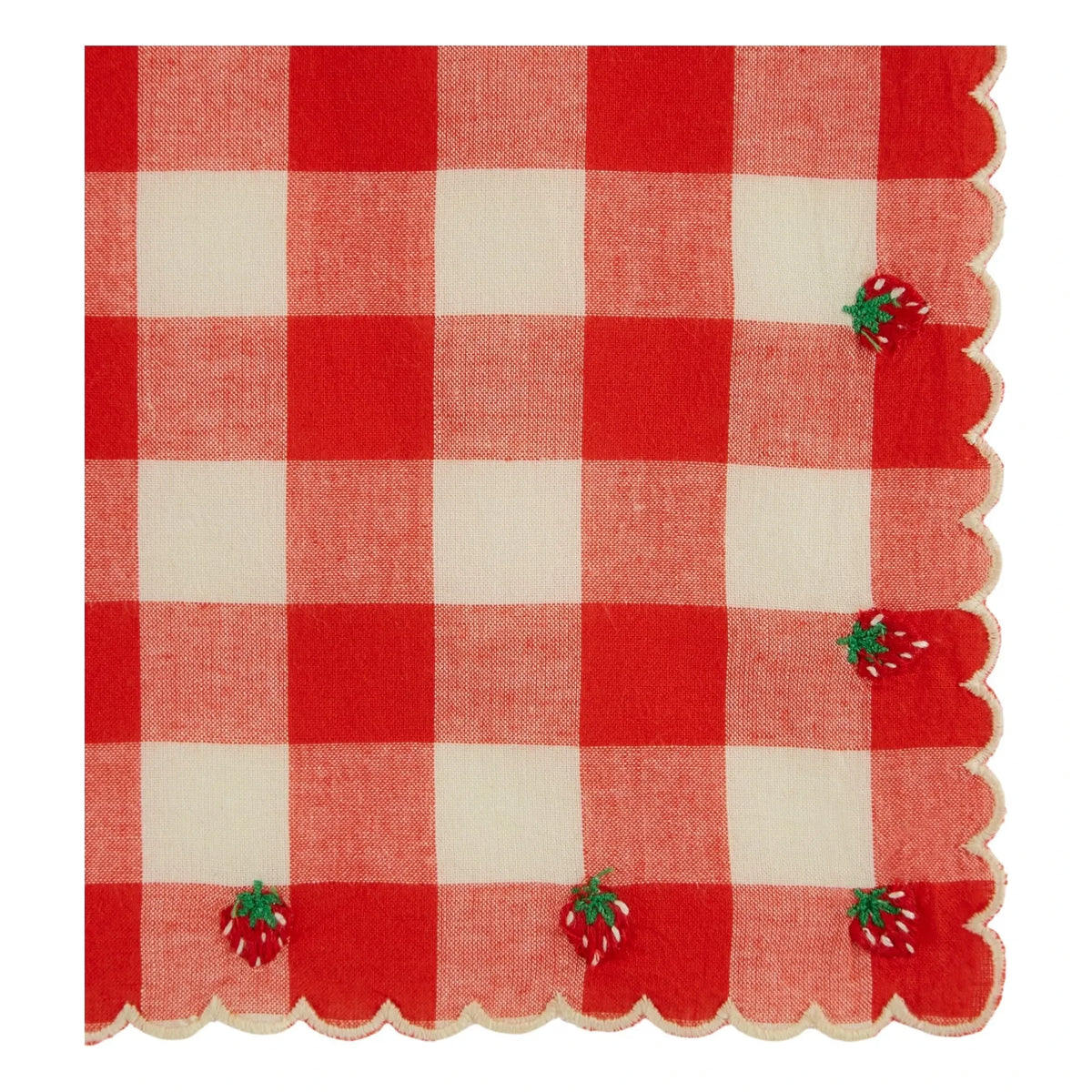 Emile et Ida - Bestickte Serviette | Rot
