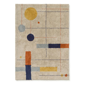 Lorena Canals - Geometrisches Muster Teppich | Beige