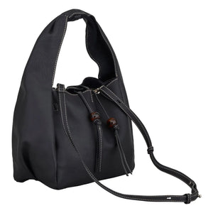 Becksöndergaard - Haper Tasche aus genarbtem Leder | Schwarz