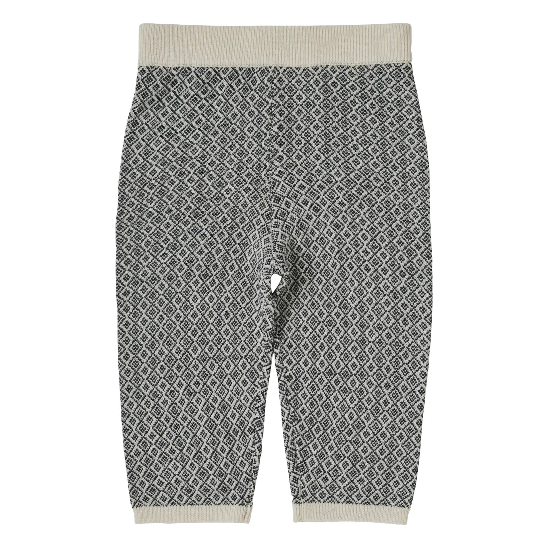 FUB - Jacquard-Hosen Extra feine Merinowolle (Feinstrick) | Marineblau
