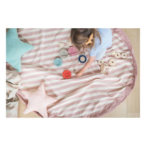 Play and Go - Noomad Tasche / Spielmatte - Gestreift | Pink