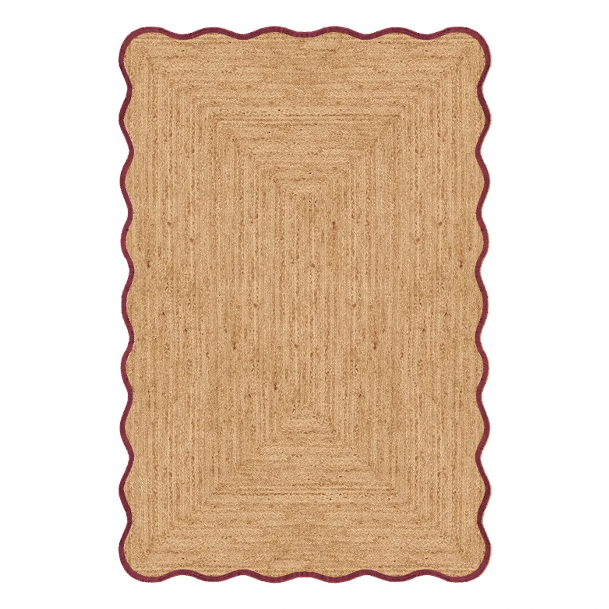 Layered - Muschel Jute-Teppich | Matt Schwarz