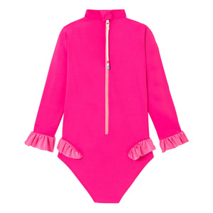 Lison Paris – Bora Bora Surfer Anti-UV Badeanzug aus 1 Teil | Zuckerrosa