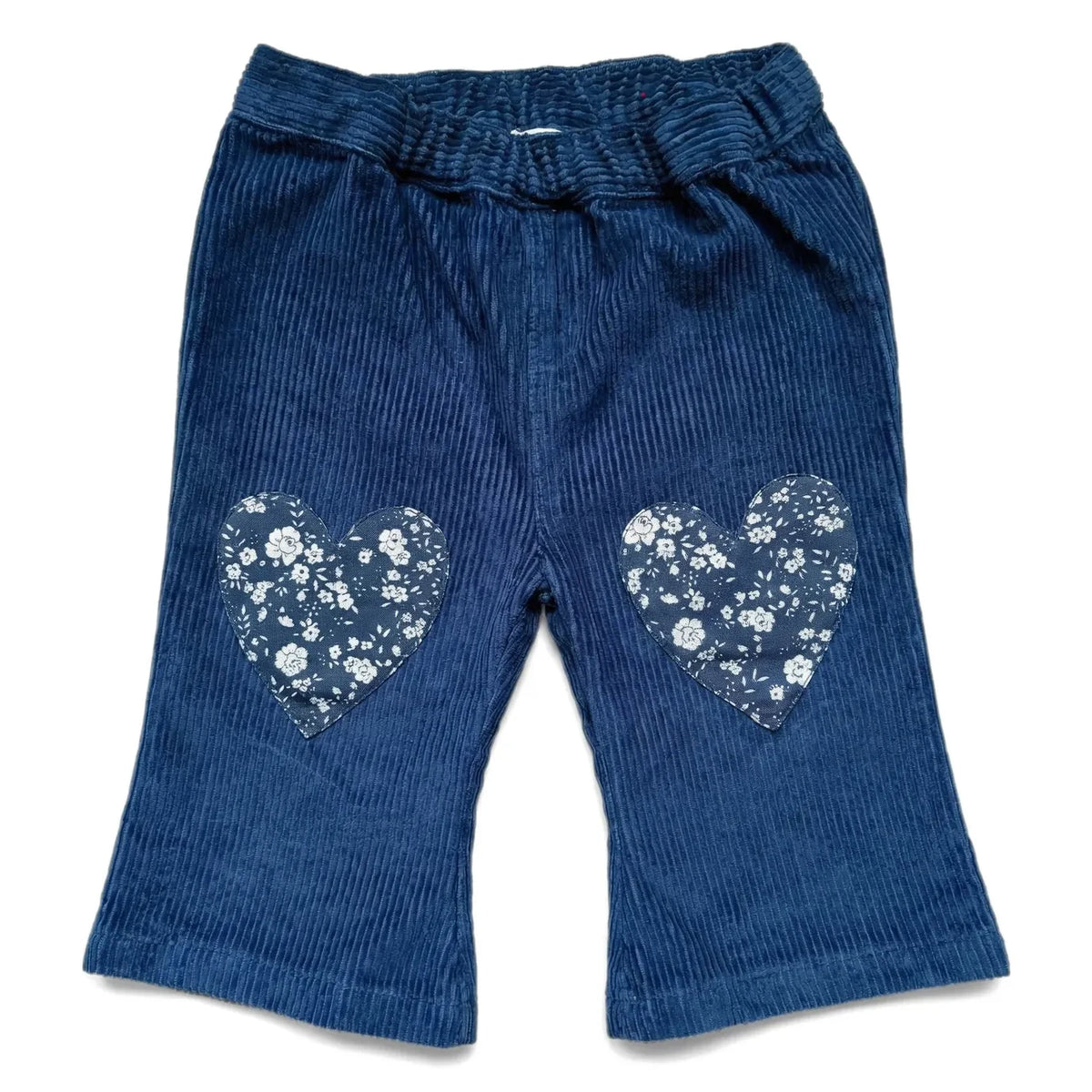 Louis Louise - Holly Hearts Babyhose aus Rippvelours | Marineblau