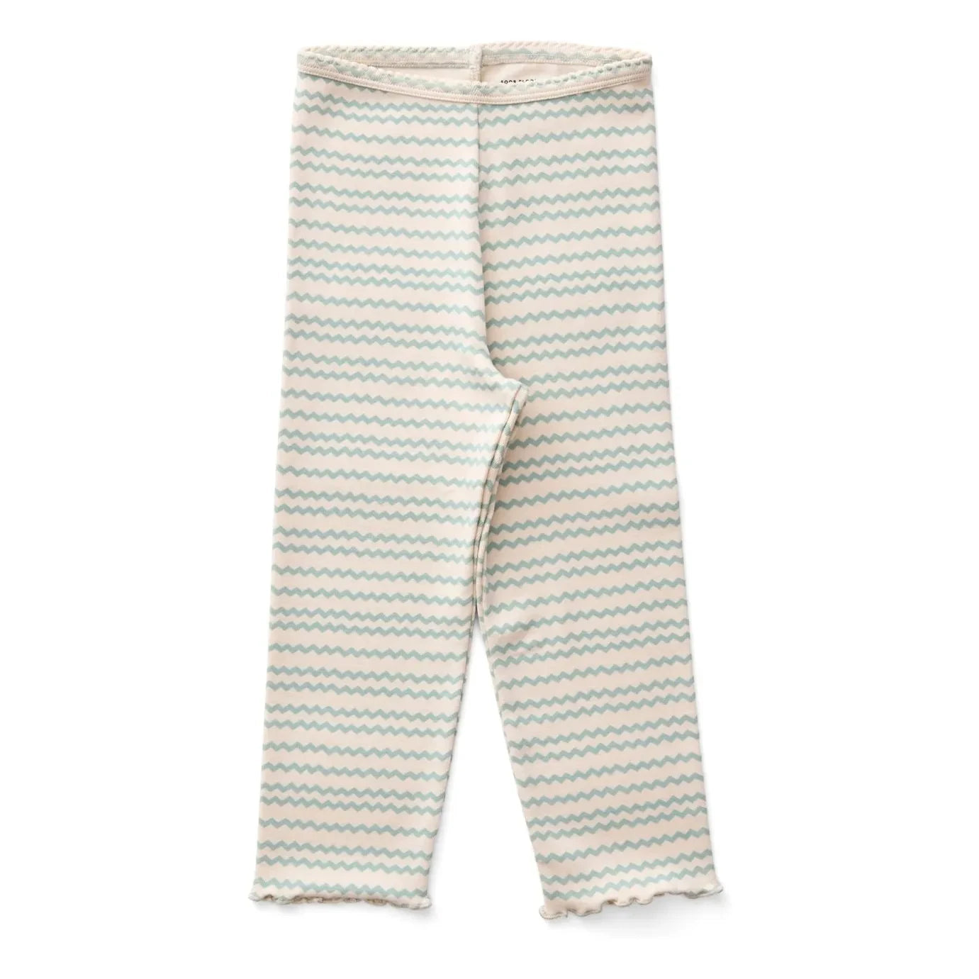 Soor Ploom - Bio-Baumwolle Wavy Capri Leggings | Salbeigrün