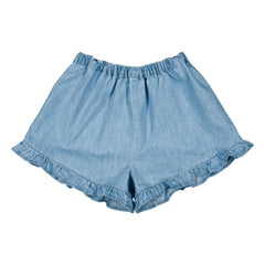 Louis Louise - Joséphine Chambray Rüschen-Shorts | Hellblau