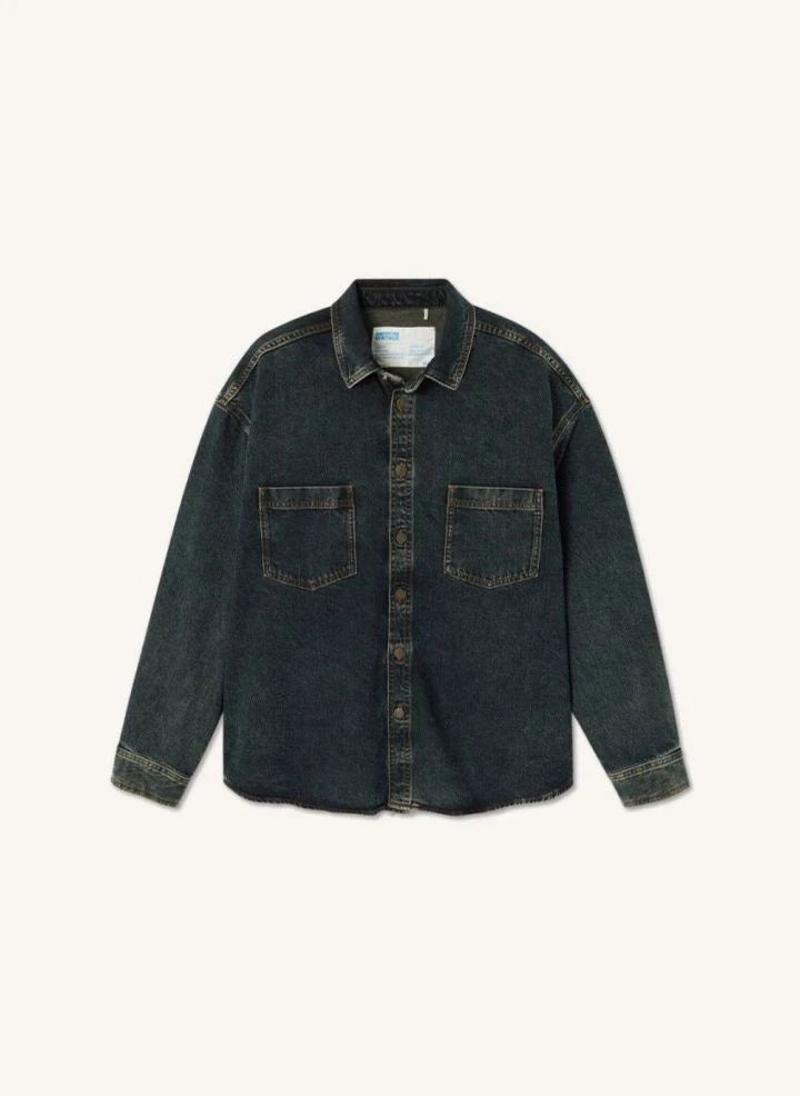 American Vintage - Lydbay Weit geschnittenes Baumwollhemd | Schwarz