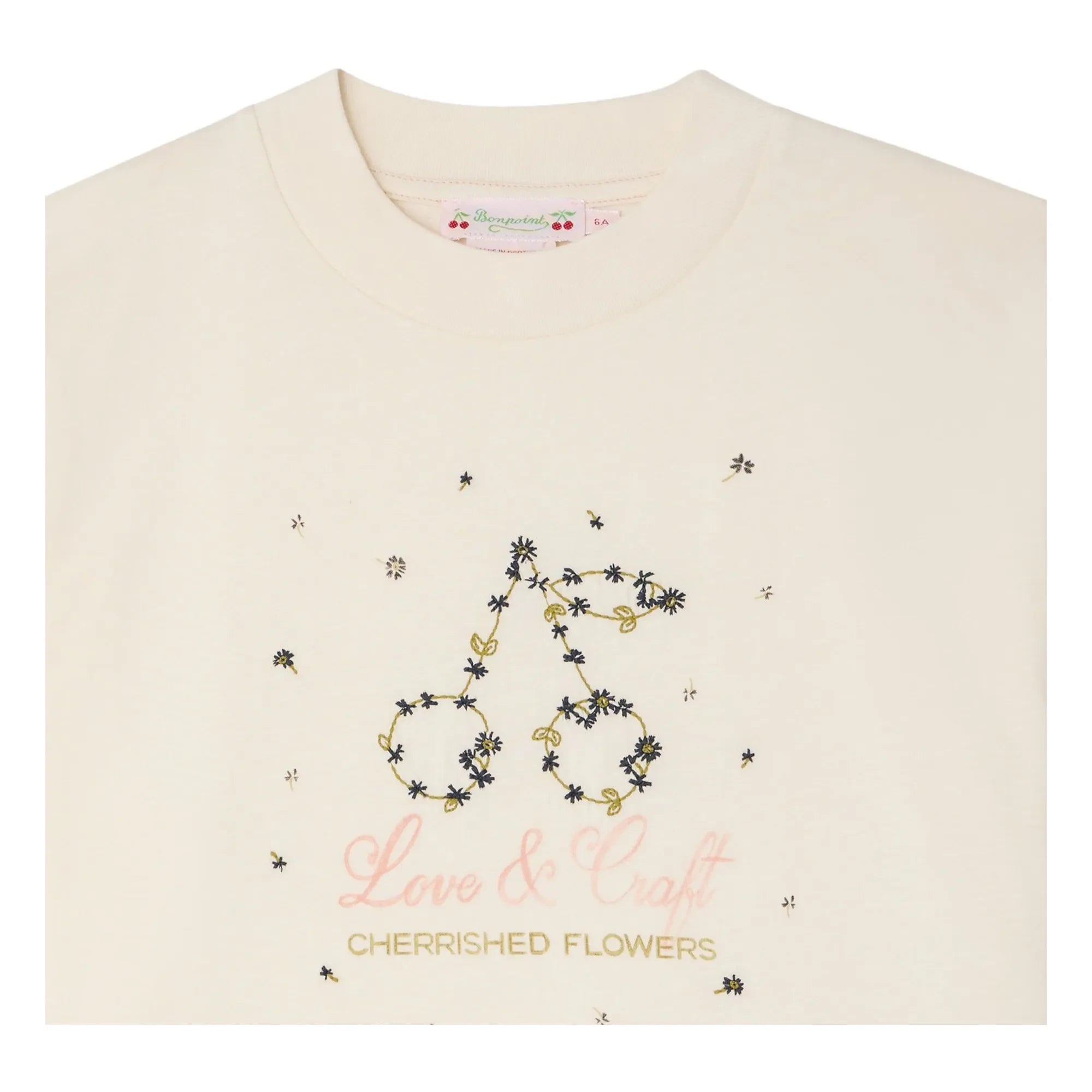 Bonpoint – Lele T-Shirt aus Bio-Baumwolle | Ecru