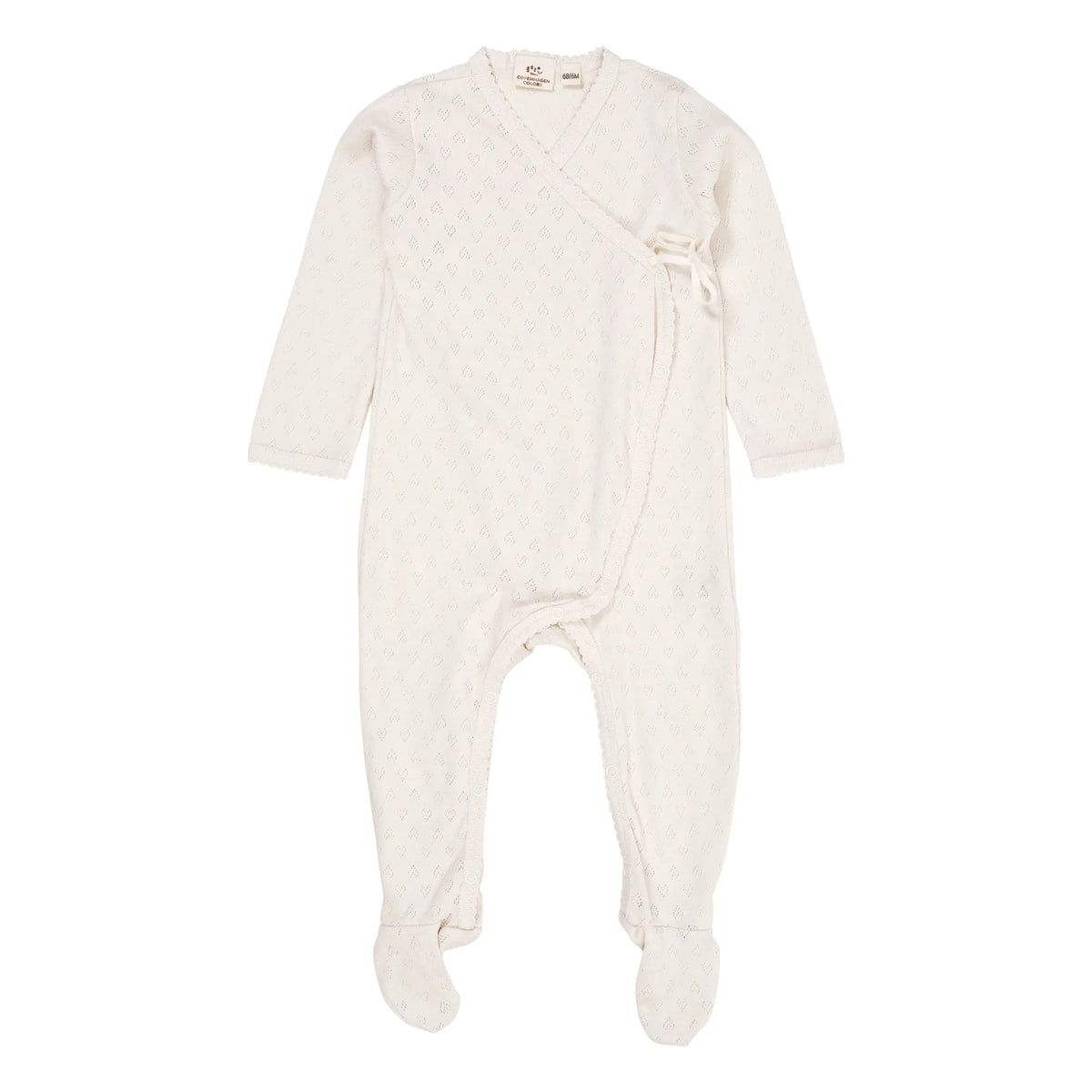 Copenhagen Colors - Pyjama aus Bio-Baumwolle Pointelle | Creme