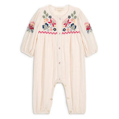 Louise Misha - Idria organische Baumwoll-Jumpsuit | Creme