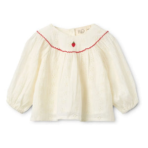 Flöss - Claire Bluse und Shorts Set | Ecru