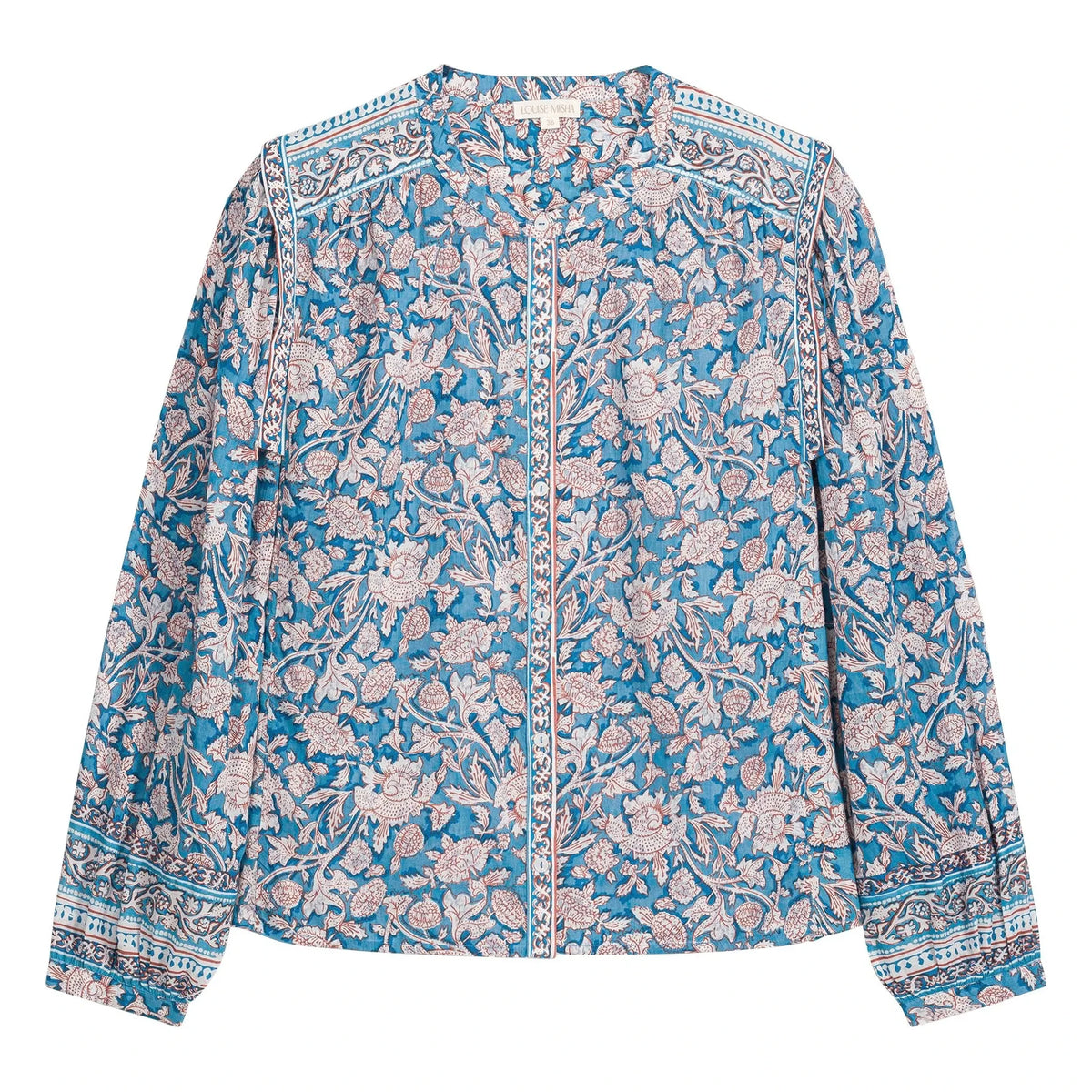 Louise Misha - Jane Bio-Baumwollbluse | Blau