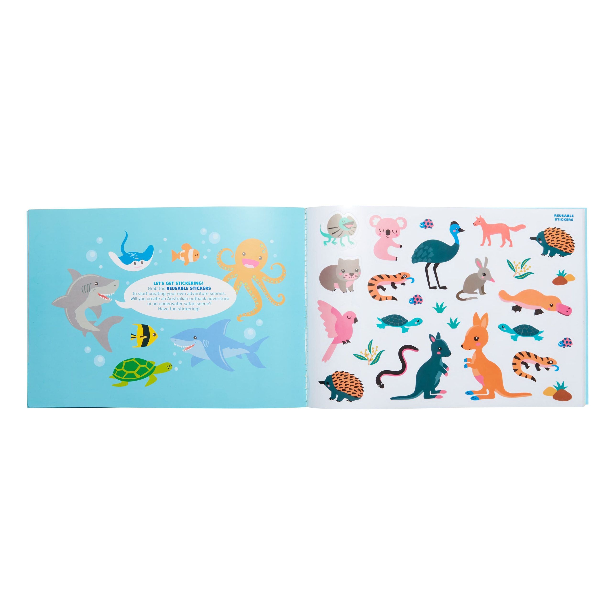 Smiggle - Yapışkanlı Çubuk Çıkartma Kitabı-Dinossi