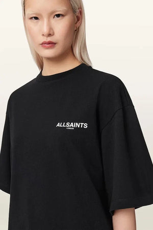 AllSaints Damen Baumwoll Oversize T-Shirt HALIS