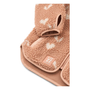 Liewood - Nolan Sherpa Jacke Recycelte Faser Herzen | Rosa