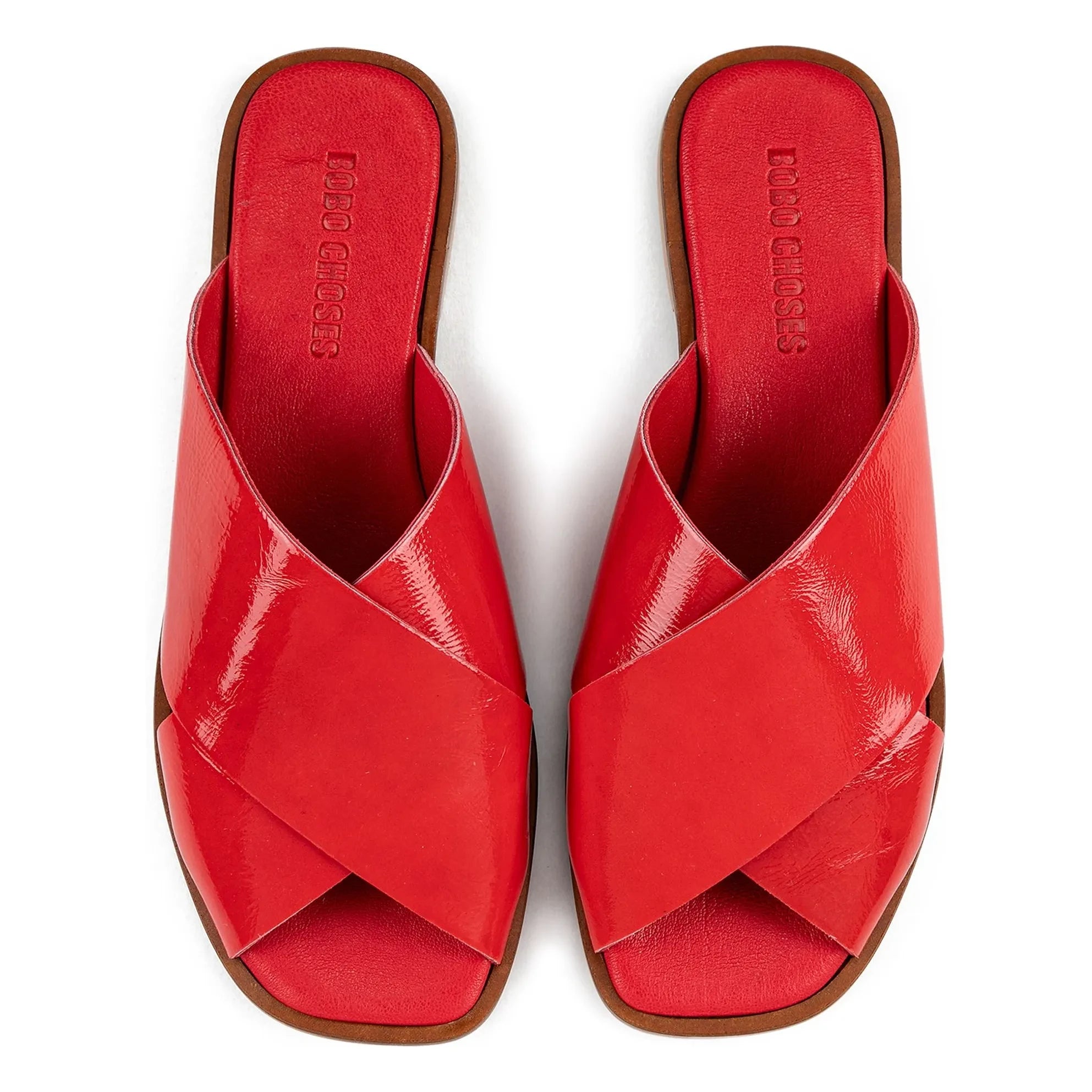 Bobo Choses - Rote Lackleder Sandalen