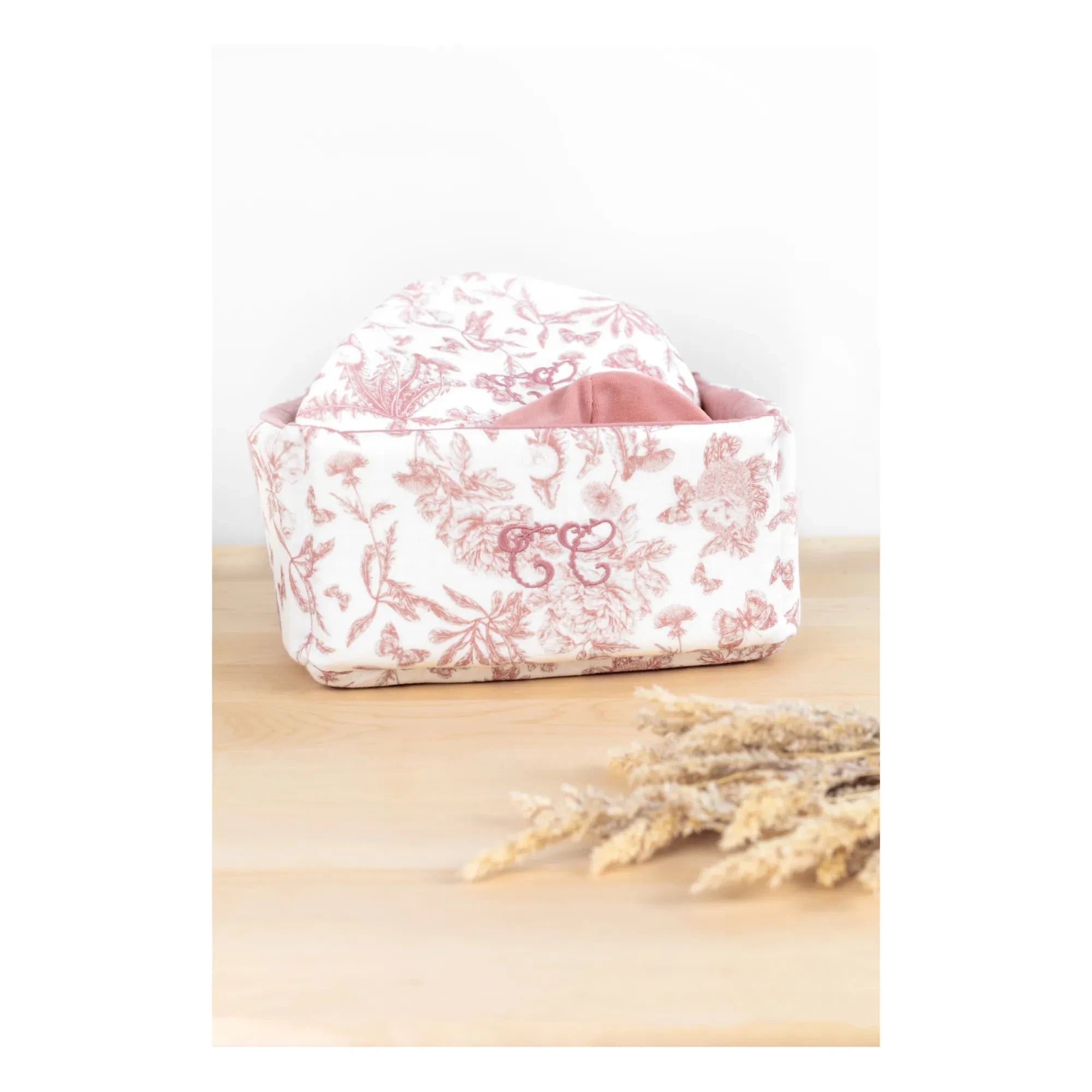 Tartine et Chocolat - Toile de Jouy Korb | Pfirsich