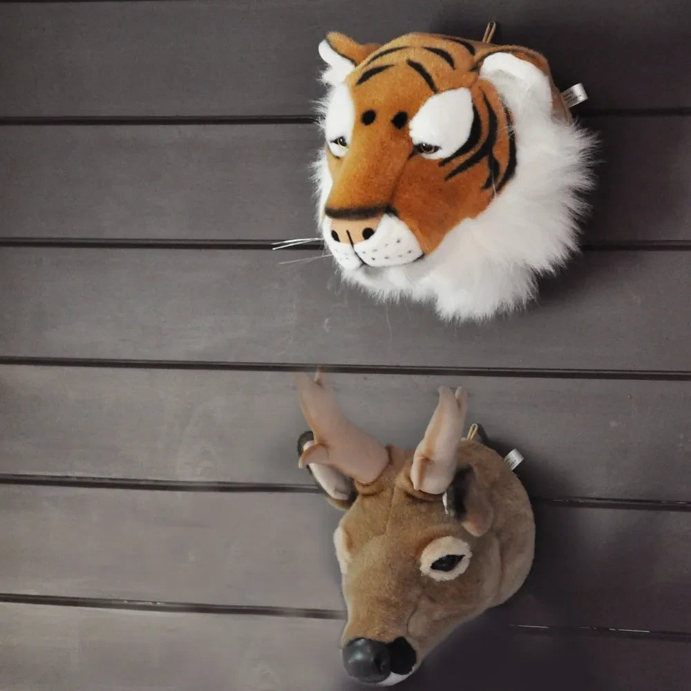 Wild & Soft - Tiger Head Wandhaken | Hellbraun