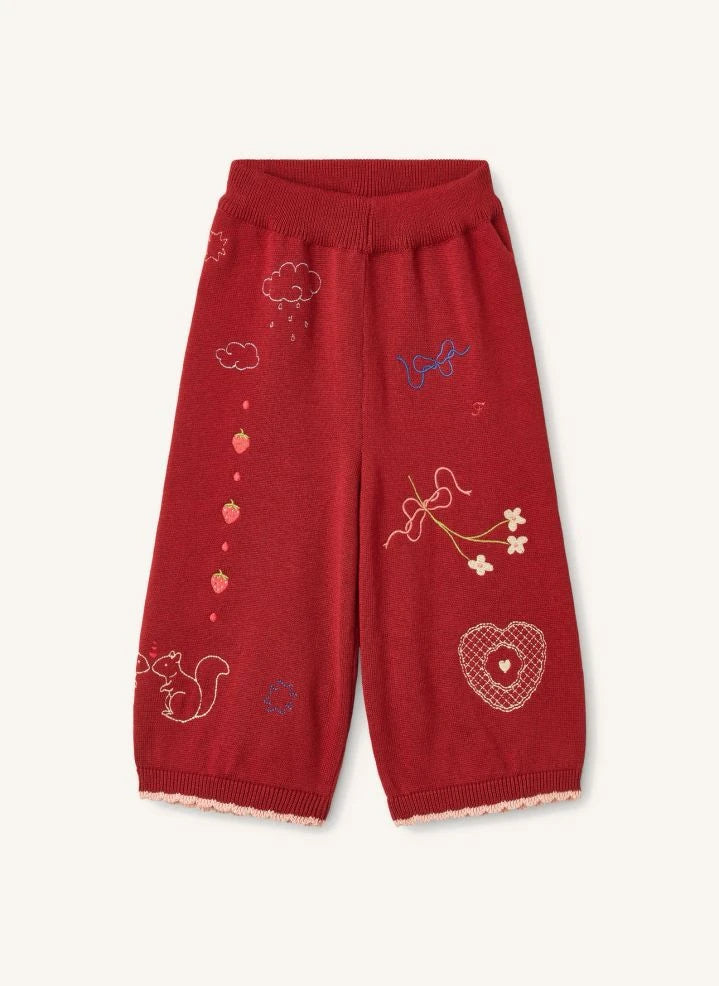 Flöss - Agnes Strickhose | Rot