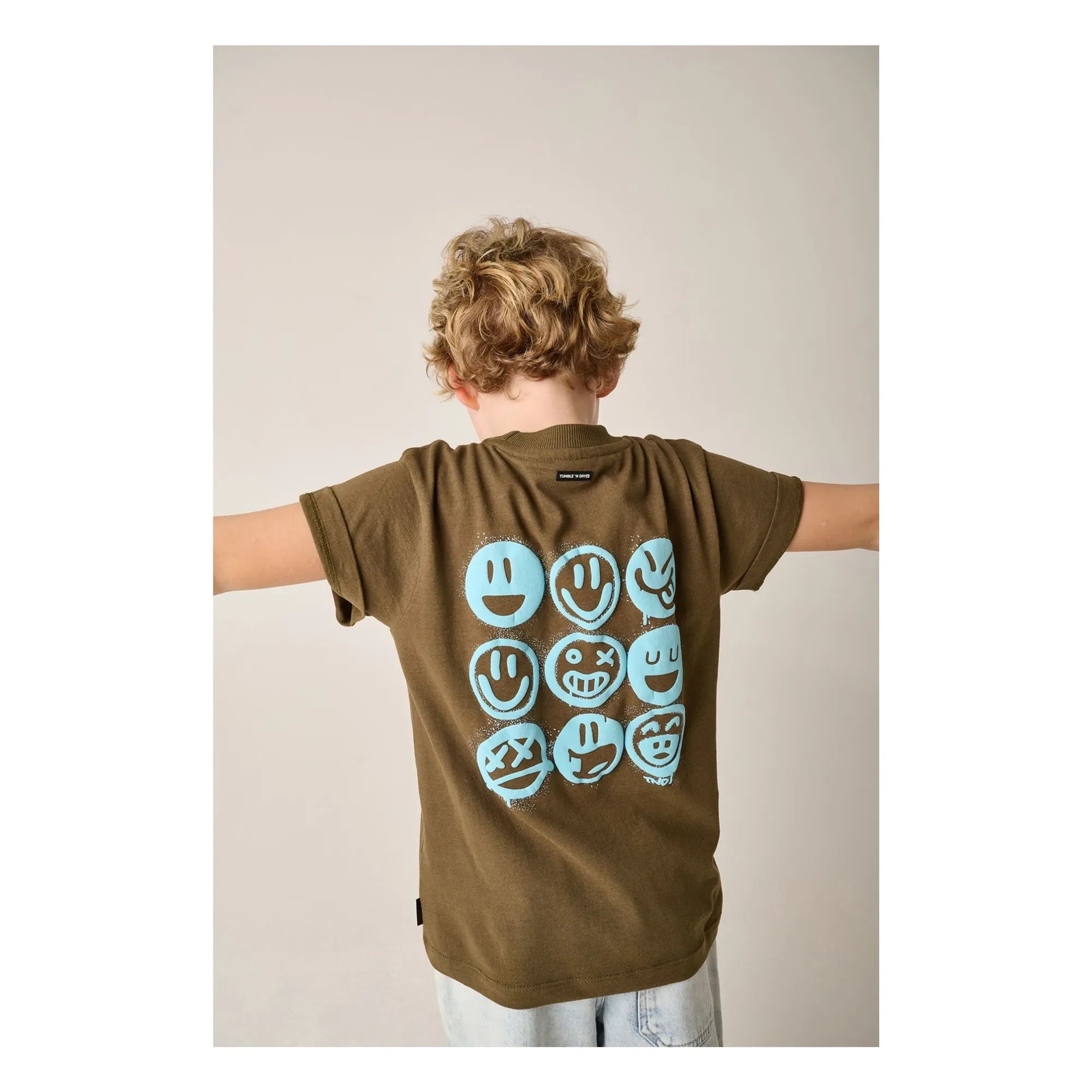 Tumble N'Dry - Recyceltes Baumwoll-Surface T-Shirt | Khaki-Braun
