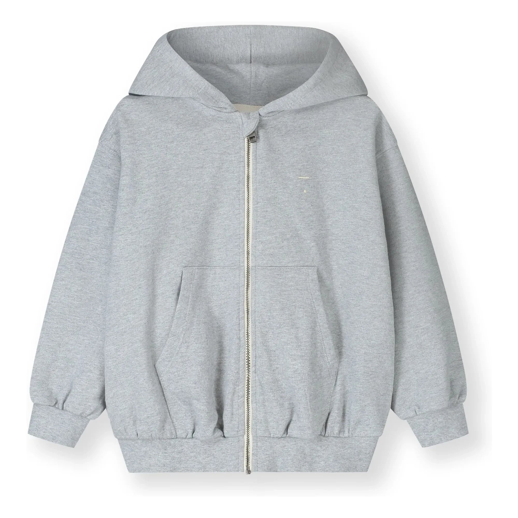 Gray Label - Reißverschluss-Sweatshirt aus Bio-Baumwolle | Grau meliert
