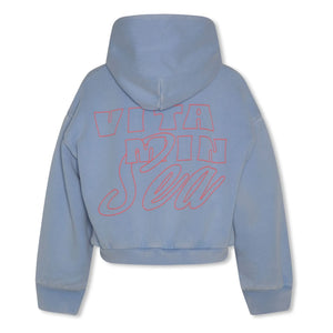 AO76 - Hoodie Demi Vitamin Sea Recycelte Baumwolle | Hellblau