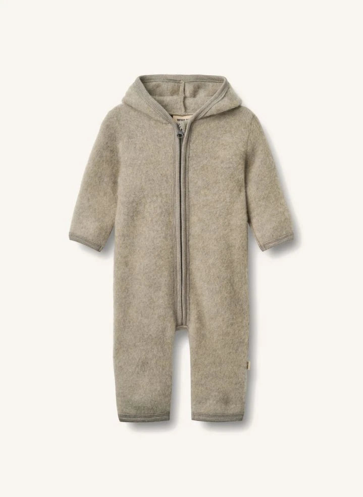 Wheat - Ata Merino Wolle Mit Reißverschluss Einteiler | Grün