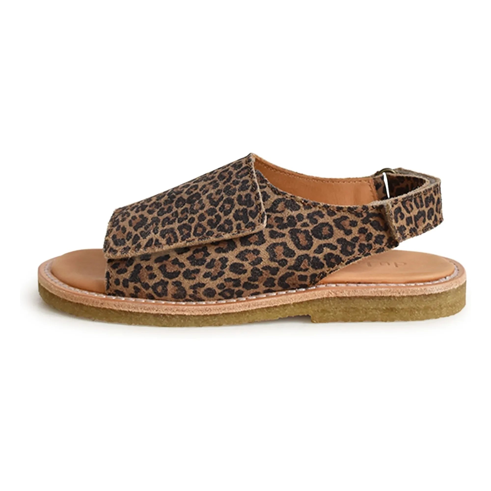 Du Loua - Du Veda Leoparden-Wildleder-Sandalen | Braun