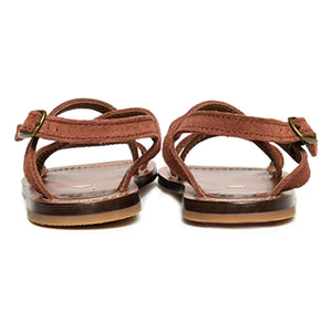 Pèpè - Gekreuzte Riemensandalen | Braun