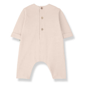 1+ in the family - Pointelle Strampler Margot | Beige Rosa