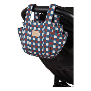 Nobodinoz - Hyde Park Mosaic Kinderwagen-Organizer Tasche | Blau