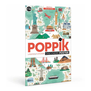 Poppik - Weltreise Sticker Poster