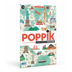 Poppik - Weltreise Sticker Poster