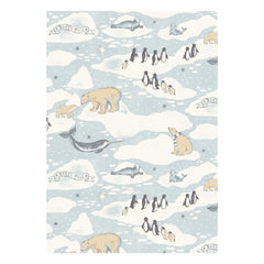 Sleepy Doe - Strampelpyjama Ski aus Bio-Baumwolle | Blau