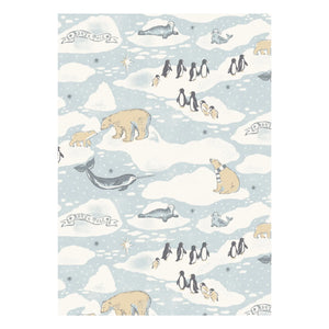 Sleepy Doe - Strampelpyjama Ski aus Bio-Baumwolle | Blau