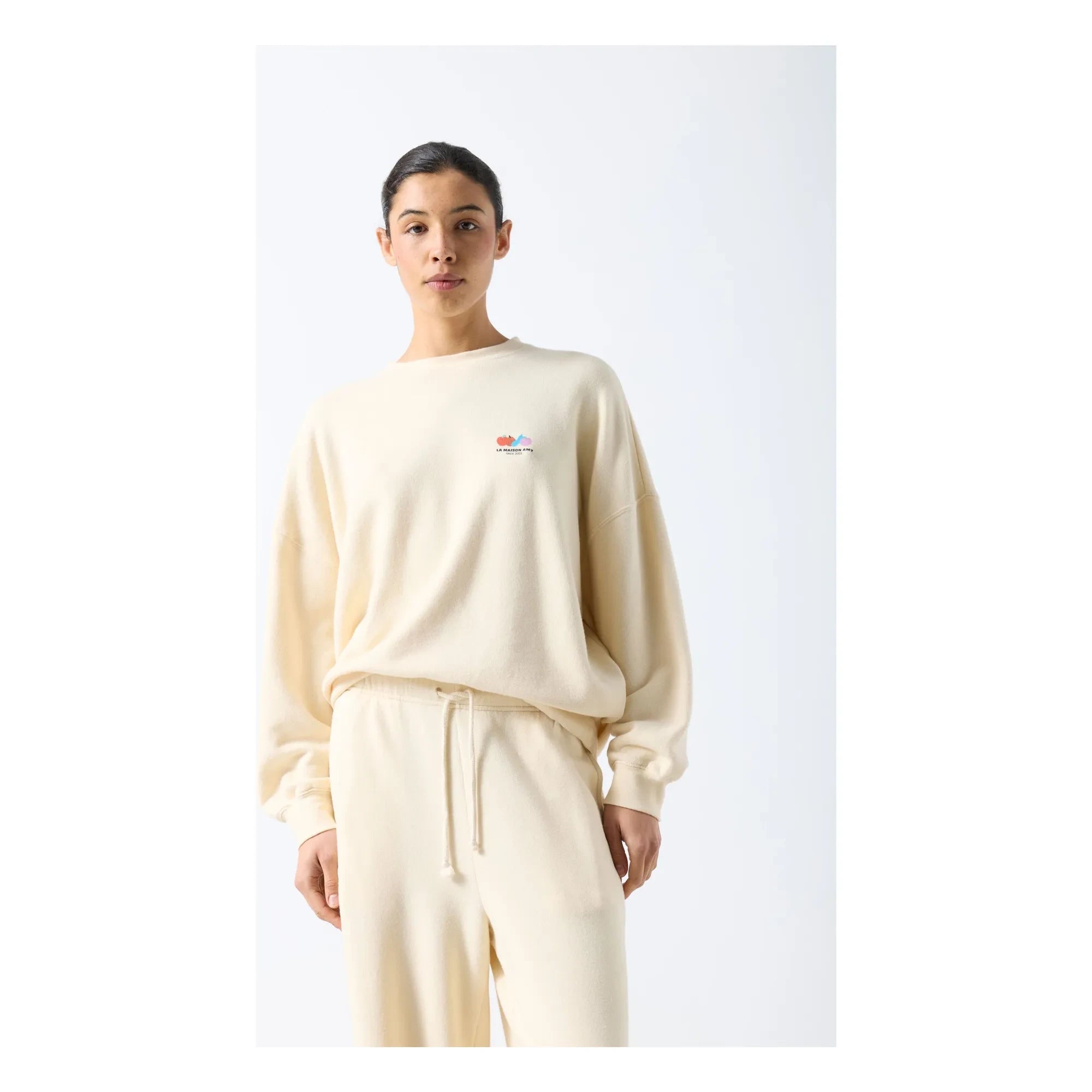 American Vintage - Atubay Baumwoll-Sweatshirt | Ecru