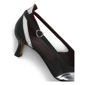 Socque Paris – Patti High Heels aus Leder | Schwarz