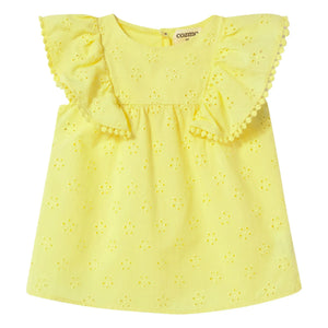 Cozmo - Sophia besticktes Kleid | Gelb